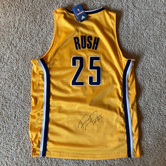 *New* Signed Brandon Rush Pacers NBA Jersey